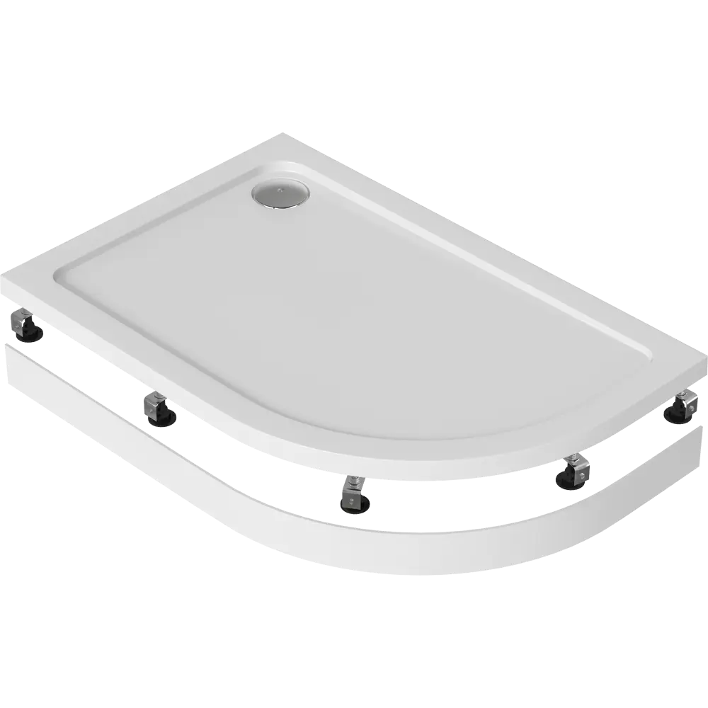 Панель душевого поддона Form 1/4 круга полистирол 120x80 см 83791731 STLM-2139069 Santreyd