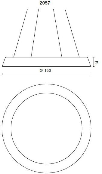 Martinelli Luce Светодиодный подвесной светильник из полиэтилена с диммером Circular pol 2057 - Вид №13