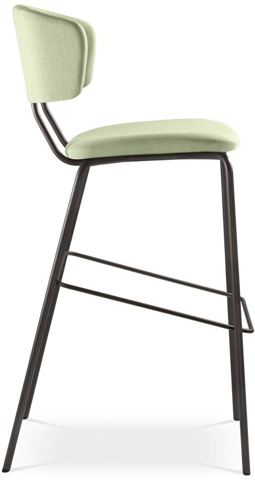 LD Seating Высокий табурет из ткани со спинкой и подставкой для ног Flexi chair Flexi 122-n1 - Вид №3