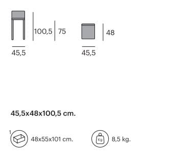 Стул из тикового дерева Pilma Lenout ARCH-00061484 - Вид №3