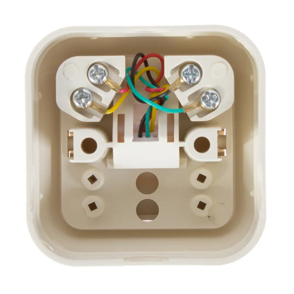 Телефонная розетка накладная Makel Siva Ustu RJ11, цвет кремовый 16268301 STLM-2081544 - Вид №2