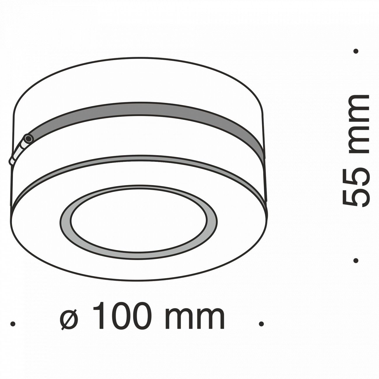 Спот потолочный светодиодный поворотный 5,5 см черный Alivar C022CL-L12B4K TECHNICAL CEILING & WALL 00-3957000 Черный  - Вид №1
