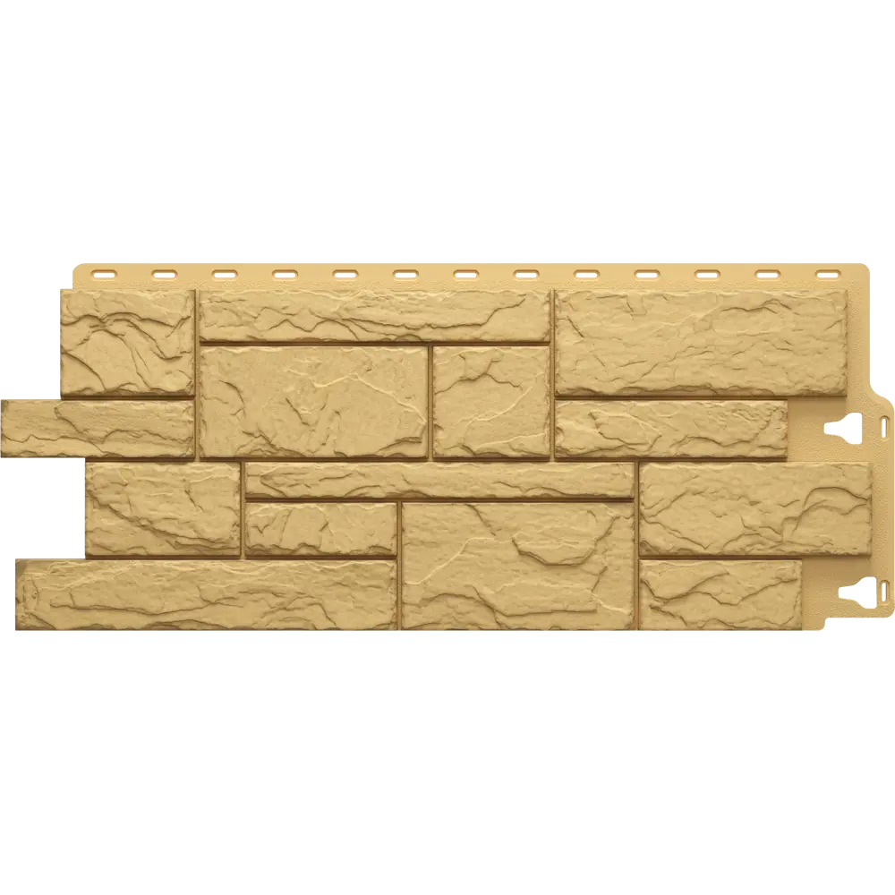 Фасадная панель Docke Dacha слоистый камень 930x406 мм желтый 0.38 м² DÖCKE STLM-2210528 - Вид №1