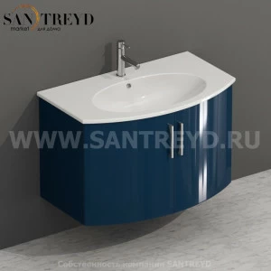 MDMA80Y026 Тумба с двумя створками 78 см синяя Globo 4ALL Италия