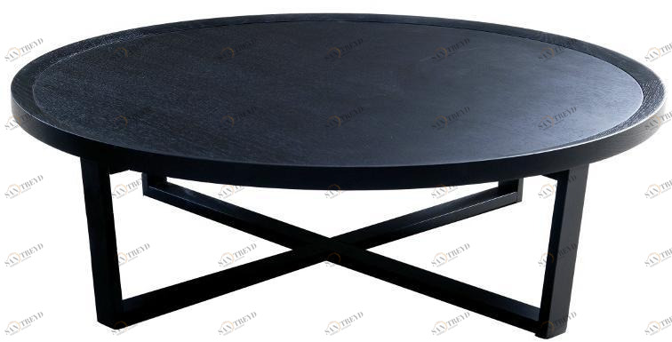 Vibieffe Круглый деревянный журнальный столик 9500 9500053 