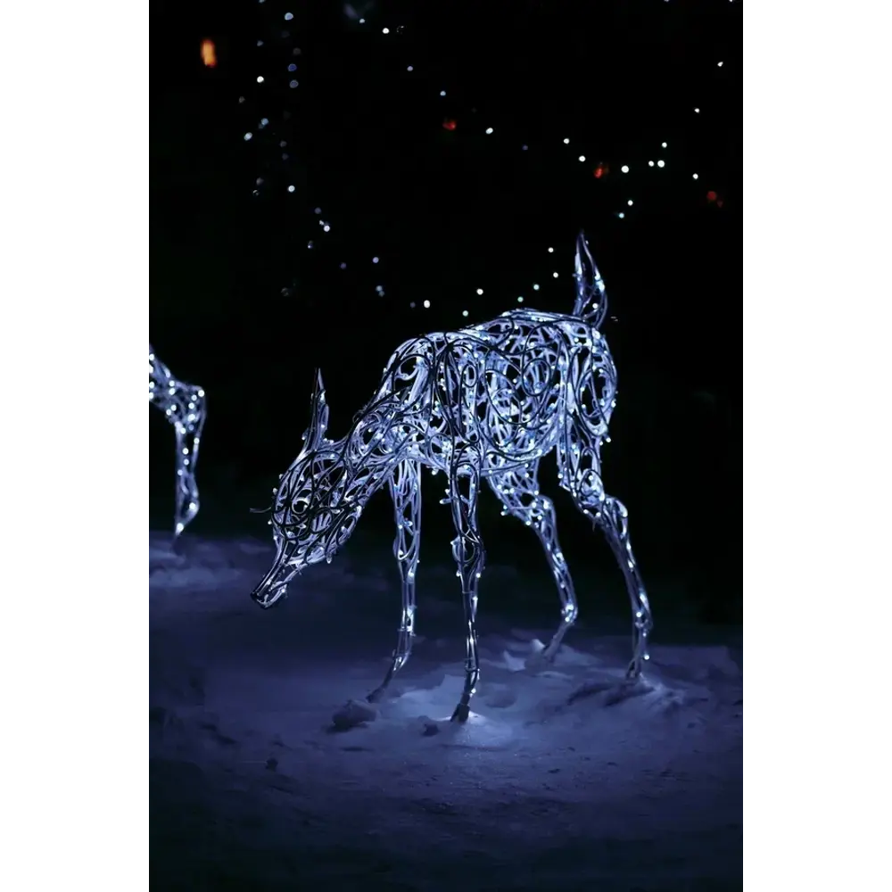 Электрическая светящиеся фигура Олененок 400 LED 70x120x20 см теплый белый свет 86164107 STLM-2116056 LUMINE AJUR 