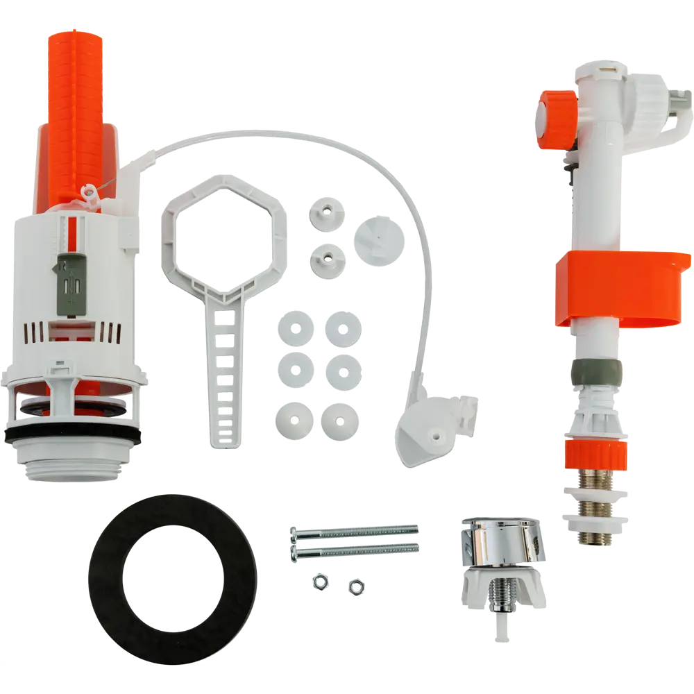 Арматура сливная EQUATION с двойным режимом смыва и универсальным подключением 82266082 STLM-0023565
