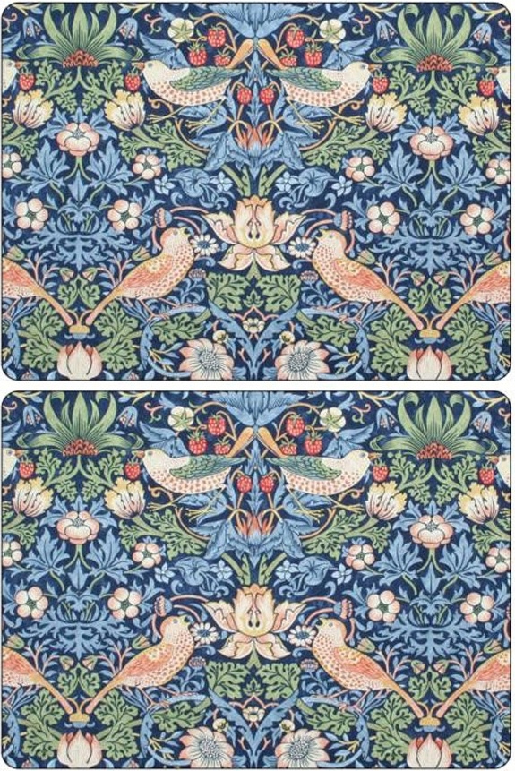 10579823 Pimpernel Набор подставок под горячее Pimpernel "Дрозды, синий фон" 30,5х23см, 6шт Пробка 