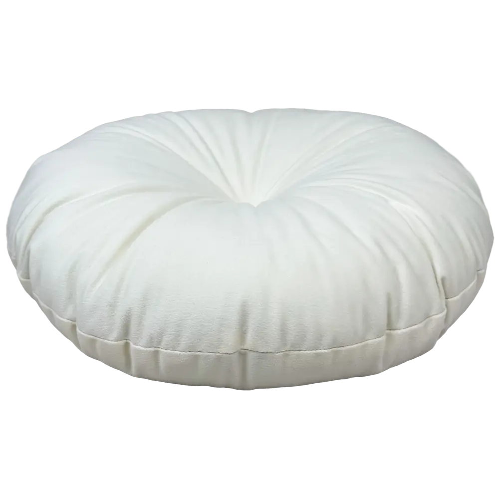 Подушка декоративная Linen Way d37 см бархат цвет кремовый STLM-2206153 - Вид №1