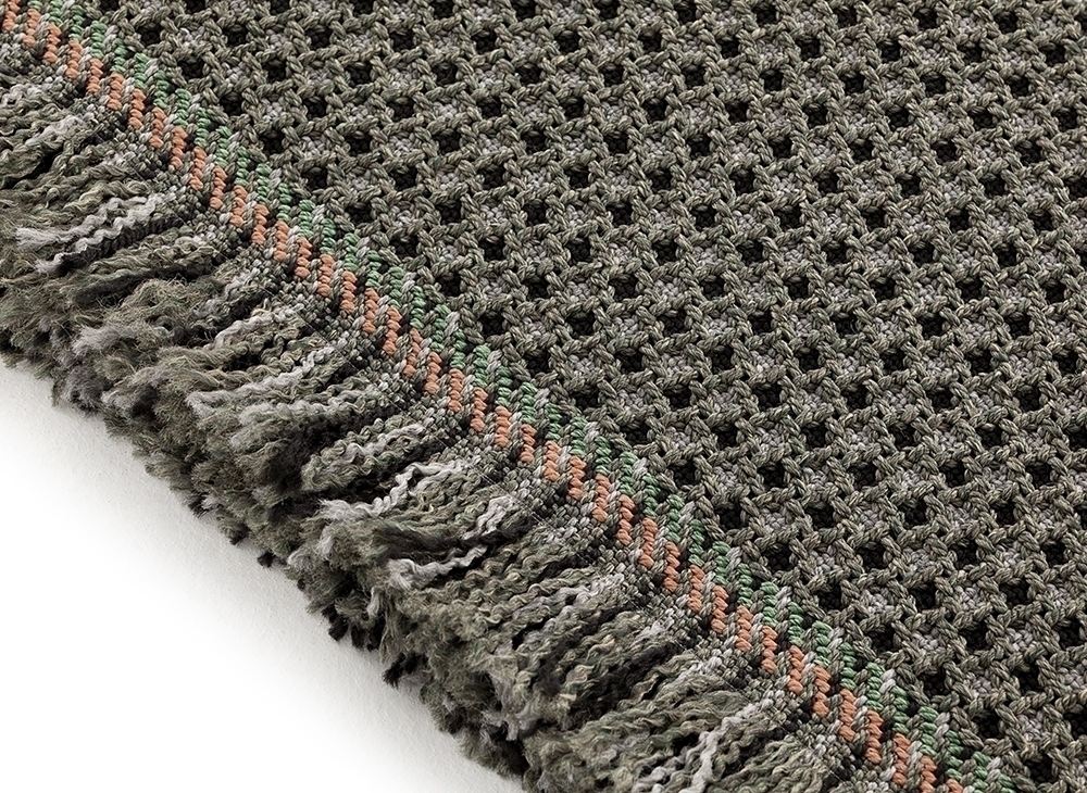 070644 Ковер GL Gofre green 90x200 см GAN Garden Layers