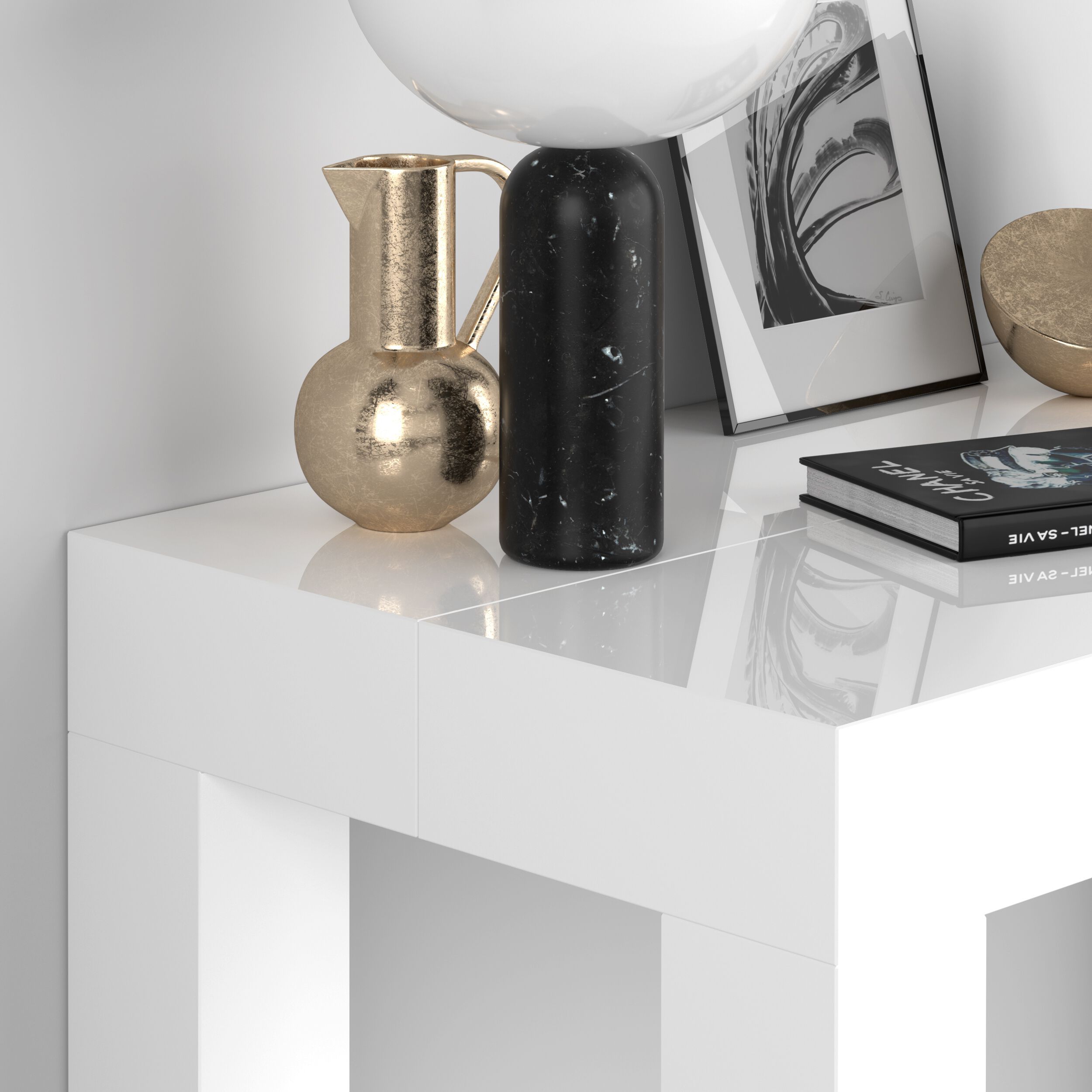 Выдвижная прямоугольная консоль из меламинированного дерева Mobili Fiver First ARCH-00050002 - Вид №26