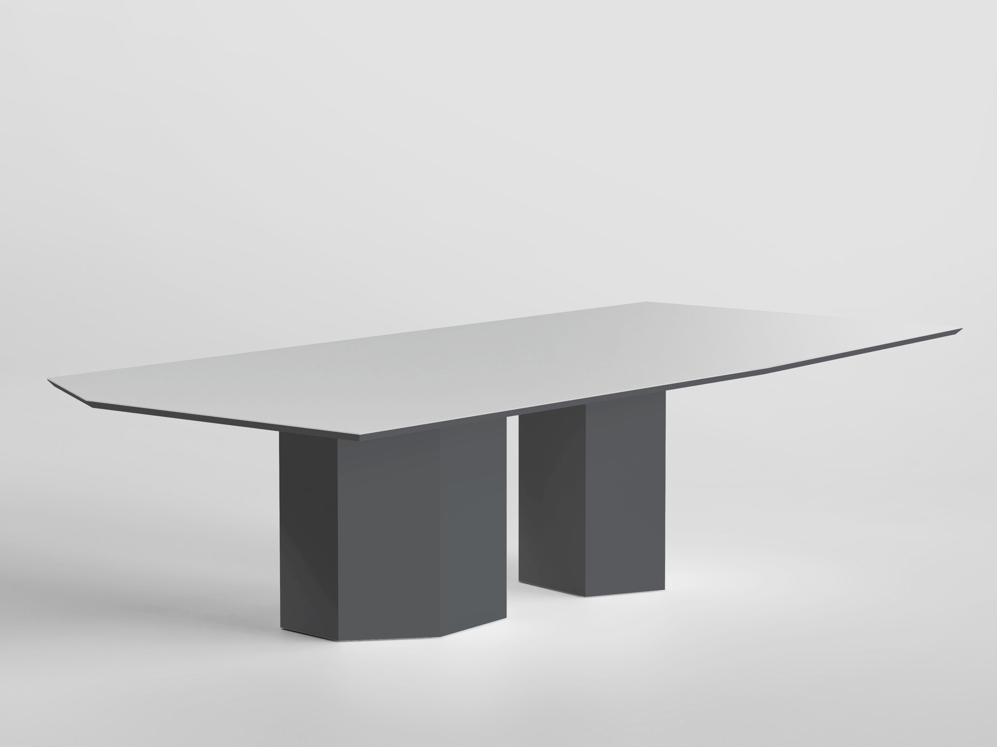 Прямоугольный стол из дерева и зеркального стекла Secolo MONITH ARCH-00089564