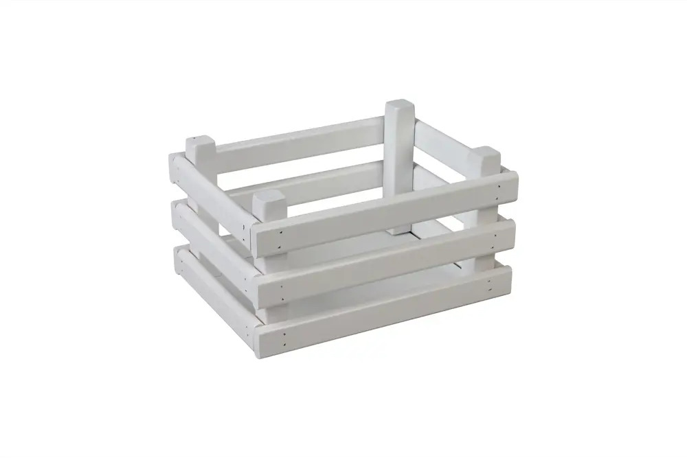 91703011 Ящик деревянный для хранения Polini Home Basket 23х17х12см береза белый STLM-1093980