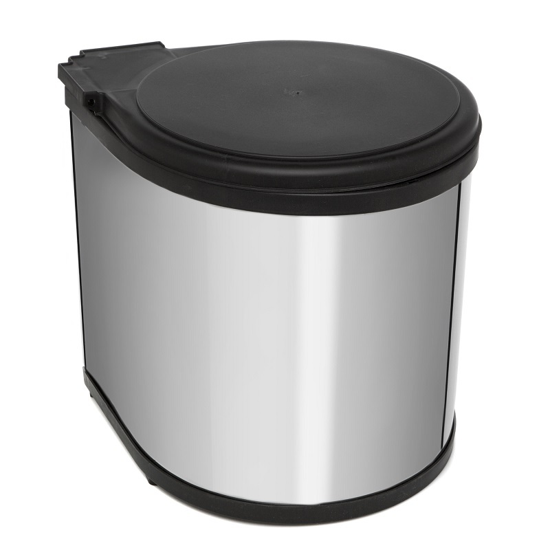 Ведро для мусора на дверцу шкафа Delta 350/11 Black NAVAKO 10002