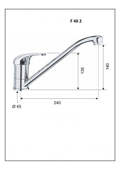 Смеситель для кухни Remer F40 2 35mm F40 2 1143210 - Вид №1