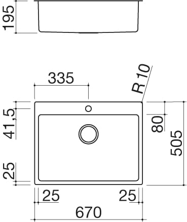 Раковина из нержавеющей стали с одной чашей Barazza B_Smart ARCH-00126679 - Вид №2