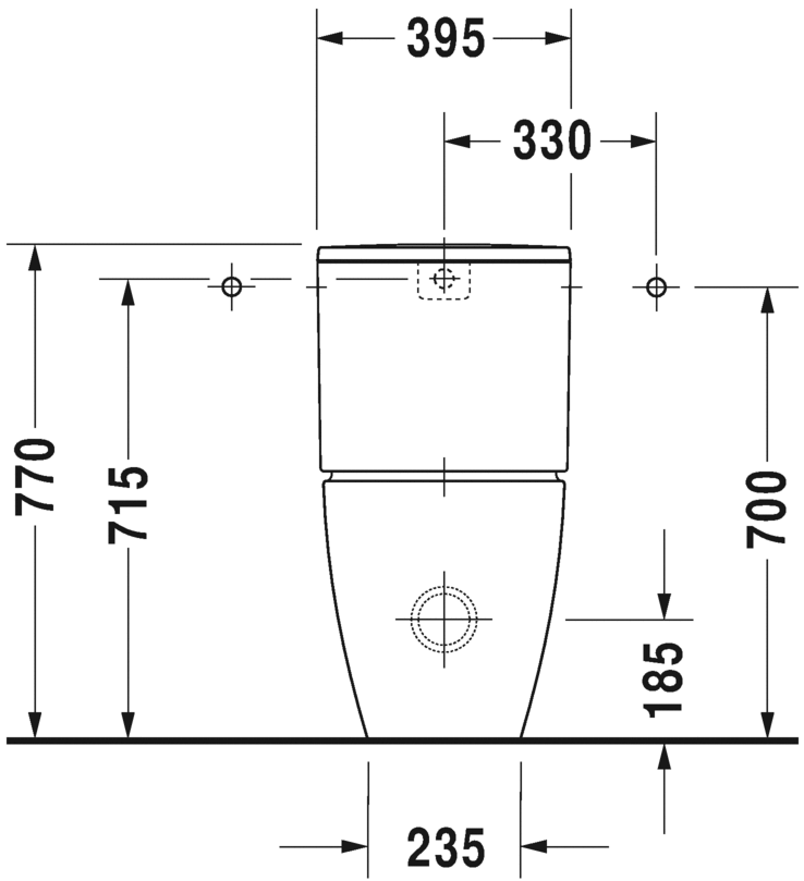 2170090000 Компакт унитаз с бачком Белый Duravit ME BY STARCK Германия - Вид №4
