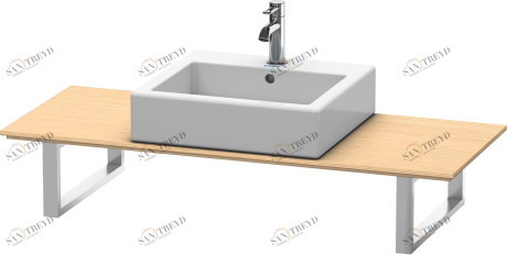 XL028C01212 X-Large Консоль для накладных раковин и встраиваемых умывальников Дуб брашированный, натуральный шпон Duravit