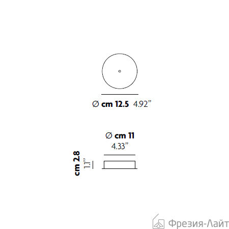 Studio Italia Design 154024 bronzo потолочноекрепление d12,5см 109954