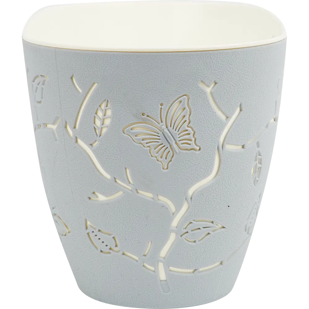 Горшок Plast Team Butterflies 300x150 мм 4 л серый шторм Santreyd STLM-2097154 - Вид №4