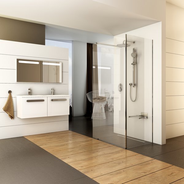 ST Walk-In Corner 1200 x 900 x 2000 черный + транспарент Ravak GW1CG7300Z1 - Вид №4