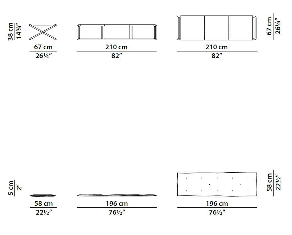 Кожаный сад Dormeuse с подголовником Baxter ARCH-00079180 - Вид №7