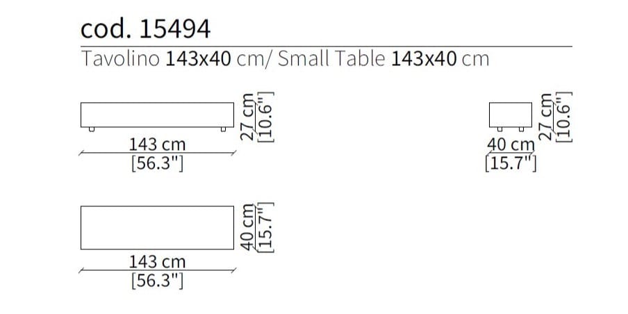 Низкий журнальный столик из керамогранита Frigerio Миллер ARCH-00059536 - Вид №2