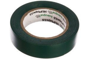 15830081 Изолента ПВХ цвет зеленый, шир.15мм, длина 10 м, d 60 мм 263814 HAUPA