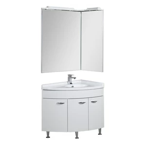 Комплект мебели Aquanet Корнер 89 R белый (закрытый)
