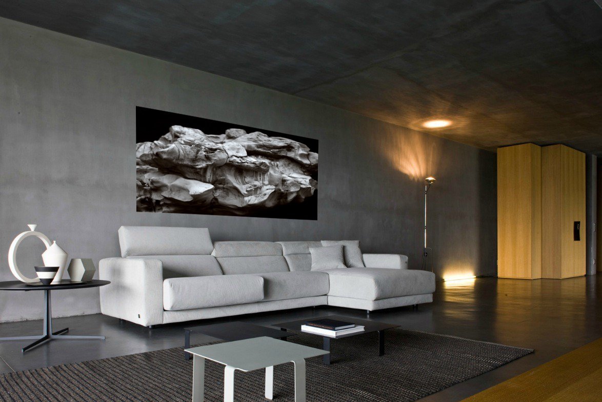 Фотокартина 70х110 см "Дым" PANKOVSKY STUDIO ПЛАСТИФИКАЦИЯ 015921 Серый;черный  - Вид №1