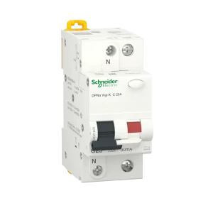 Дифференциальный автомат Systeme Electric Acti9 1P N C25 A 30 мА 4.5 кА AC A9DZ1625 82850879 STLM-2152878