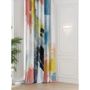 91712737 Штора на шторной ленте Comfy Way Ритенмори 150x250 см цвет белый STLM-1066793