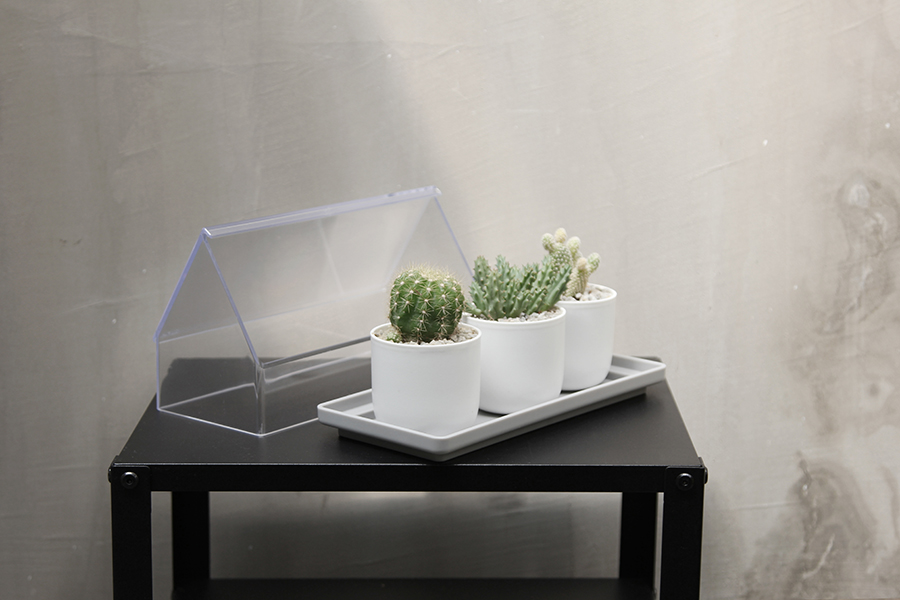 Лоток для выращивания растений Micro Green House прозрачный Qualy QL10310CLGN - Вид №1