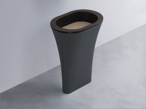 AMLA65-LV+AMPILO-AN+AMCOLO-BA Раковина Amedeo Ovale отдельностоящая cielo Enjoy + Amedeo