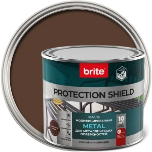 86778487 Грунт-эмаль по ржавчине Brite Protect Shield цвет коричневый 2 л STLM-0858449