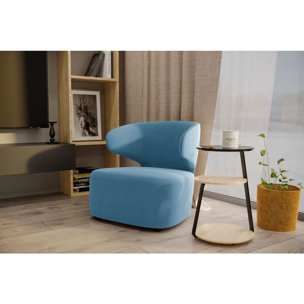 Кресло полиэстер Ицар 79x82x72 см цвет голубой Camaro 21 87557057 STLM-2111909 SEASONS  - Вид №3