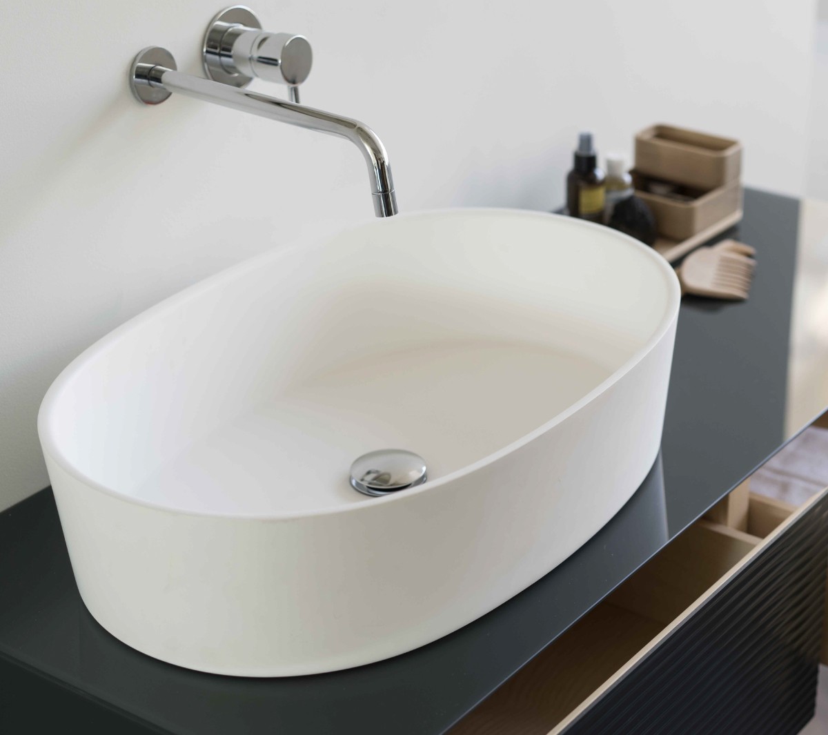 EXLAVOVAPLAT/MEDX Накладная раковина на столешницу  прямоугольная Ex.T Plateau - Вид №3