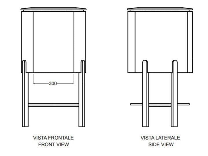 Напольный шкаф для умывальника из МДФ с дверцами Axa Skyland ARCH-00130359 - Вид №6