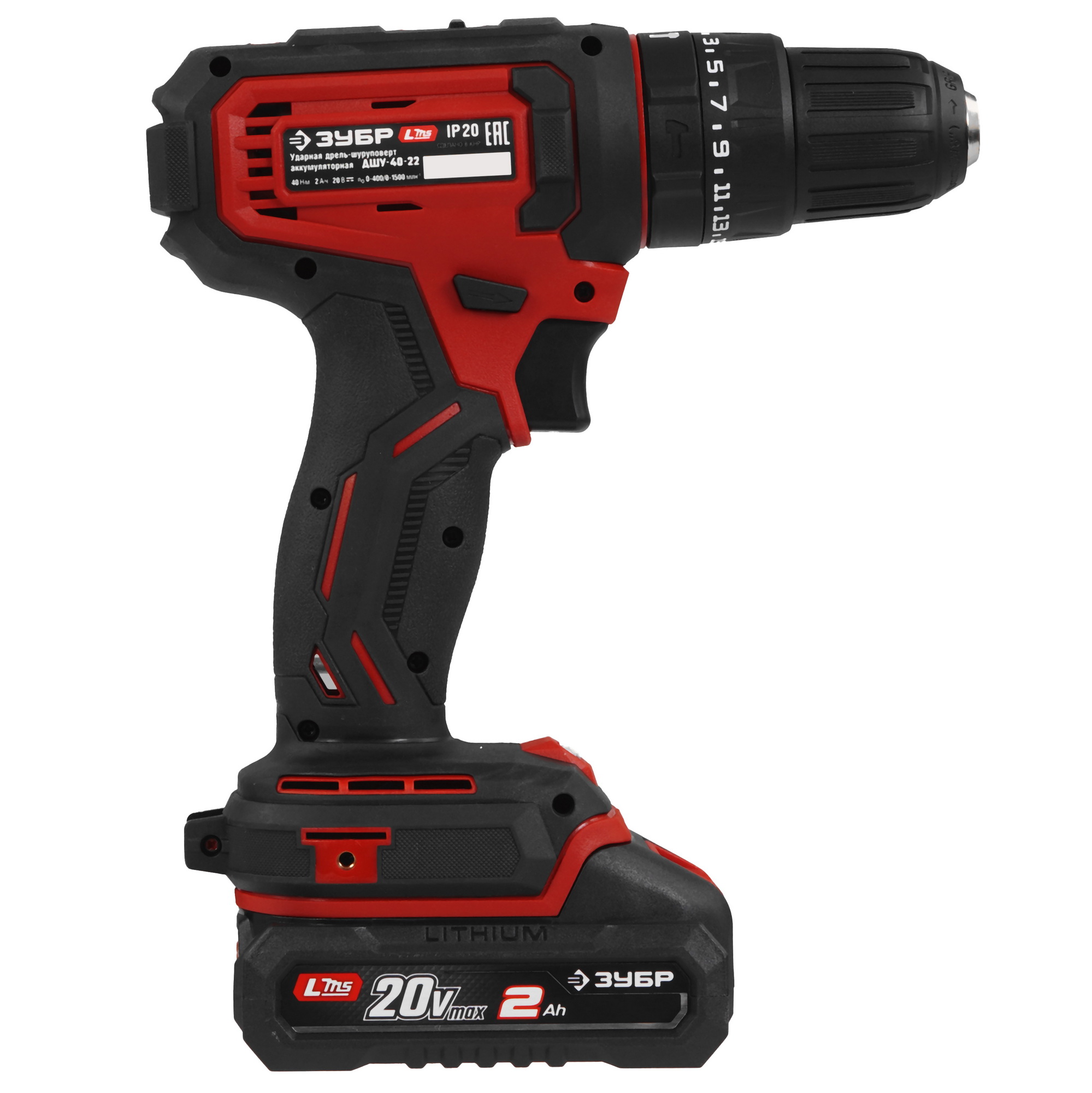 Дрель-шуруповерт Зубр ДШУ-40-22 9275976 STDN-0125586 - Вид №2