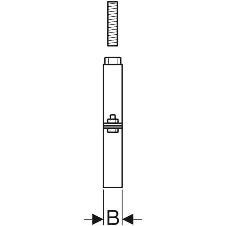 371.862.00.1 Хомут Geberit Pluvia с муфтой M16 Geberit  - Вид №3