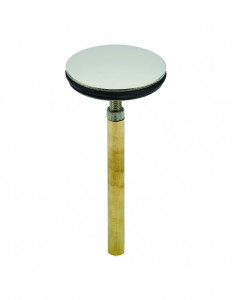 041900 000 00  Заслонка для умывальника, с большим регулируемым стержнем 62 мм, регулируемая 60/75 мм, нержавеющая сталь Valentin Сталь