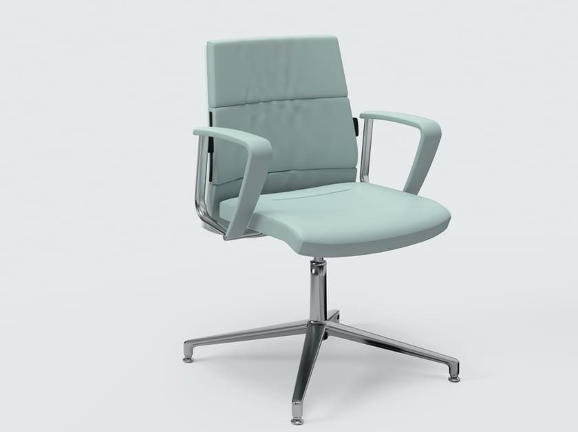 Кожаный поворотный операционный офисный стул с подлокотниками Ares Line Trendy First Class ARCH-00089108
