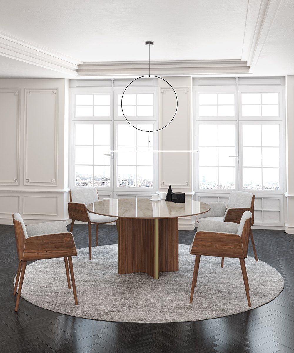 Мягкий тканевый стул с подлокотниками Punt HUG ARCH-00092567 - Вид №8