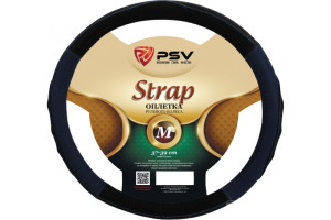 17867473 Оплётка на руль STRAP Fiber черно-синий, М 132629 PSV