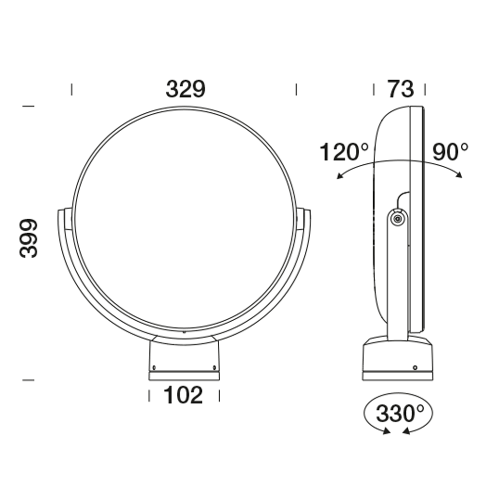 8840601 Проектор Platek SUN Large Proiettore  SUN Large Floodlight - 32 LED RGBW 24°  - Вид №10