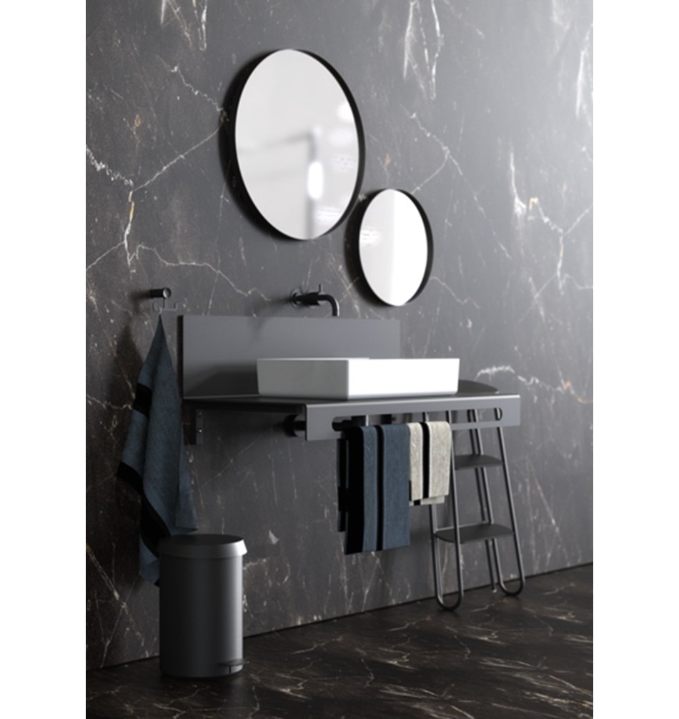 FROST Зеркало 4130, Ø60cm » черное Алюминий Черный U4130-B  - Вид №6