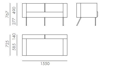 3-местный диван Novamobili Onni ARCH-00055327 - Вид №2