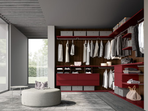 Деревянная секционная гардеробная