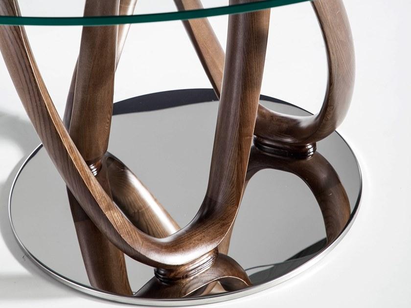 Angel Cerdá Круглый стол для гостиной из дерева и стекла Nature life 1021 Angel Cerda - Вид №5