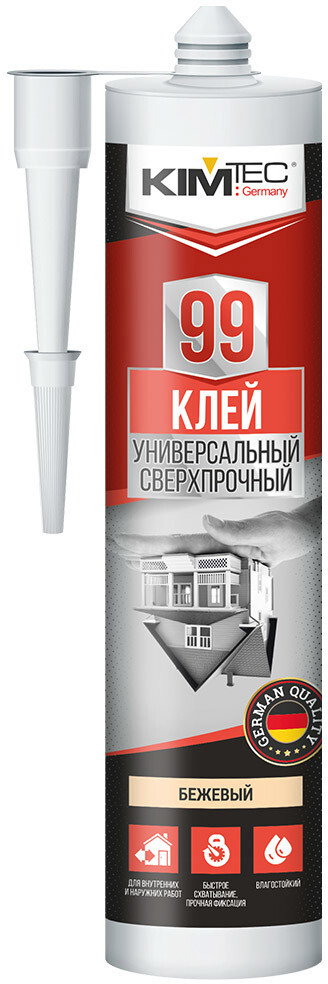 90315010 Клей монтажный 99 030199 универсальный сверхпрочный 280 мл STLM-0181405 KIM TEC